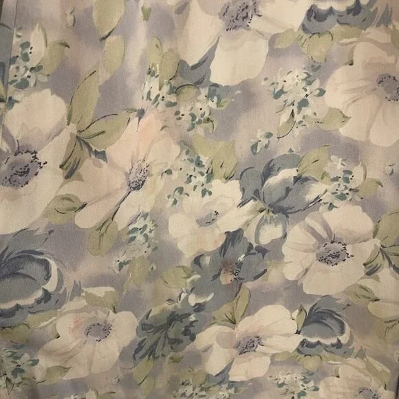 Vintage All That Jazz Dress Womens 9/10 Purple Floral Maxi Sleeveless 90s‎ USA - Picture 6 of 16